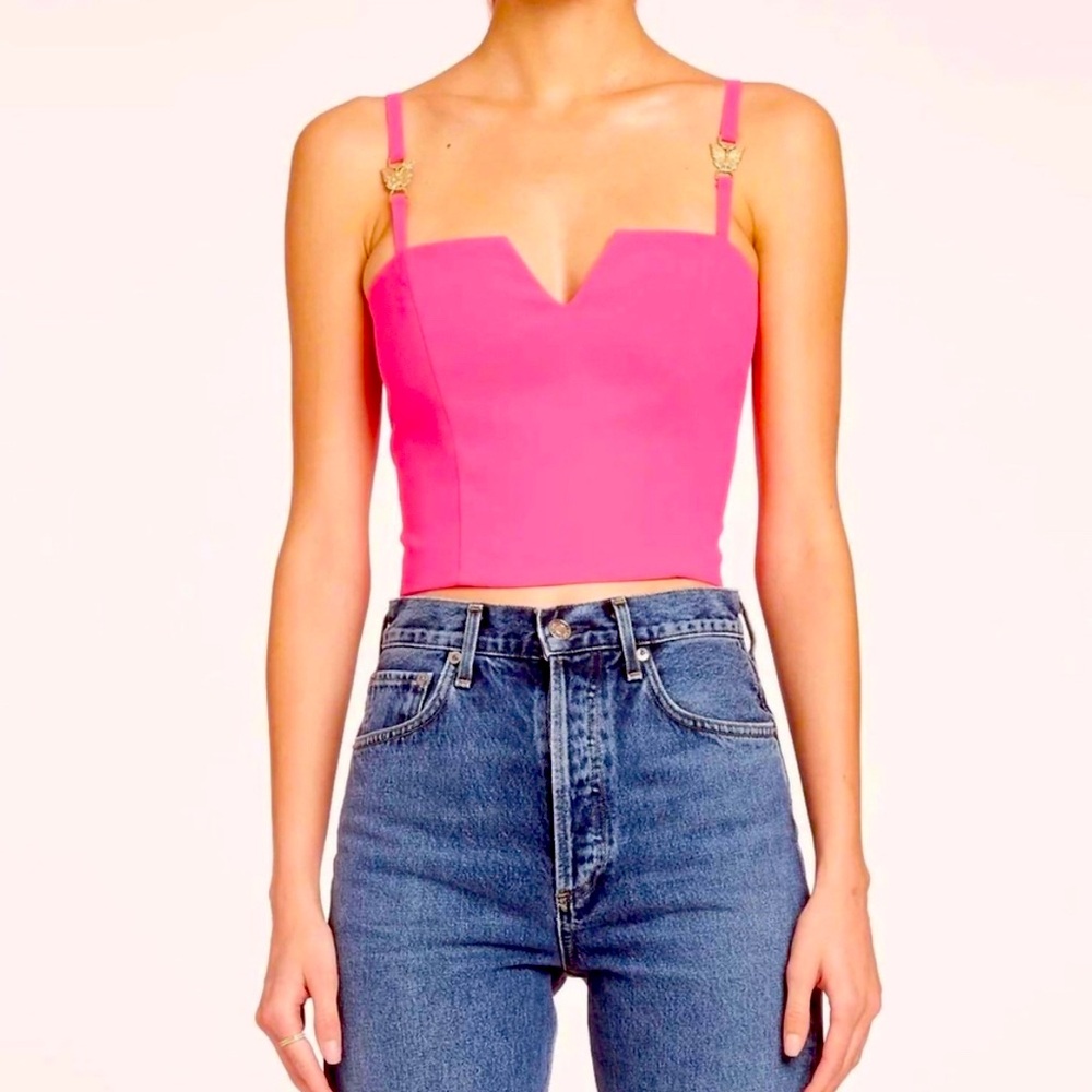 Amanda Uprichard fable top in cerise 💖